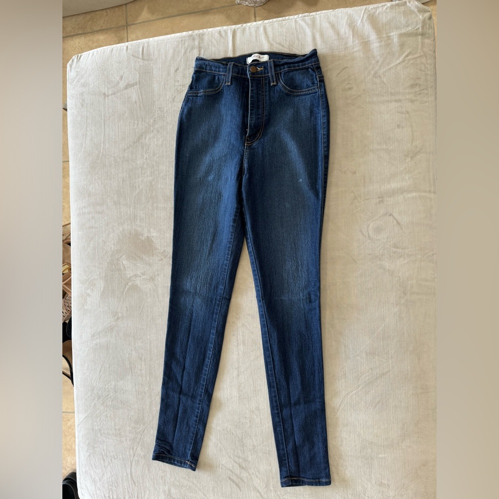 Dark denim skinny jeans